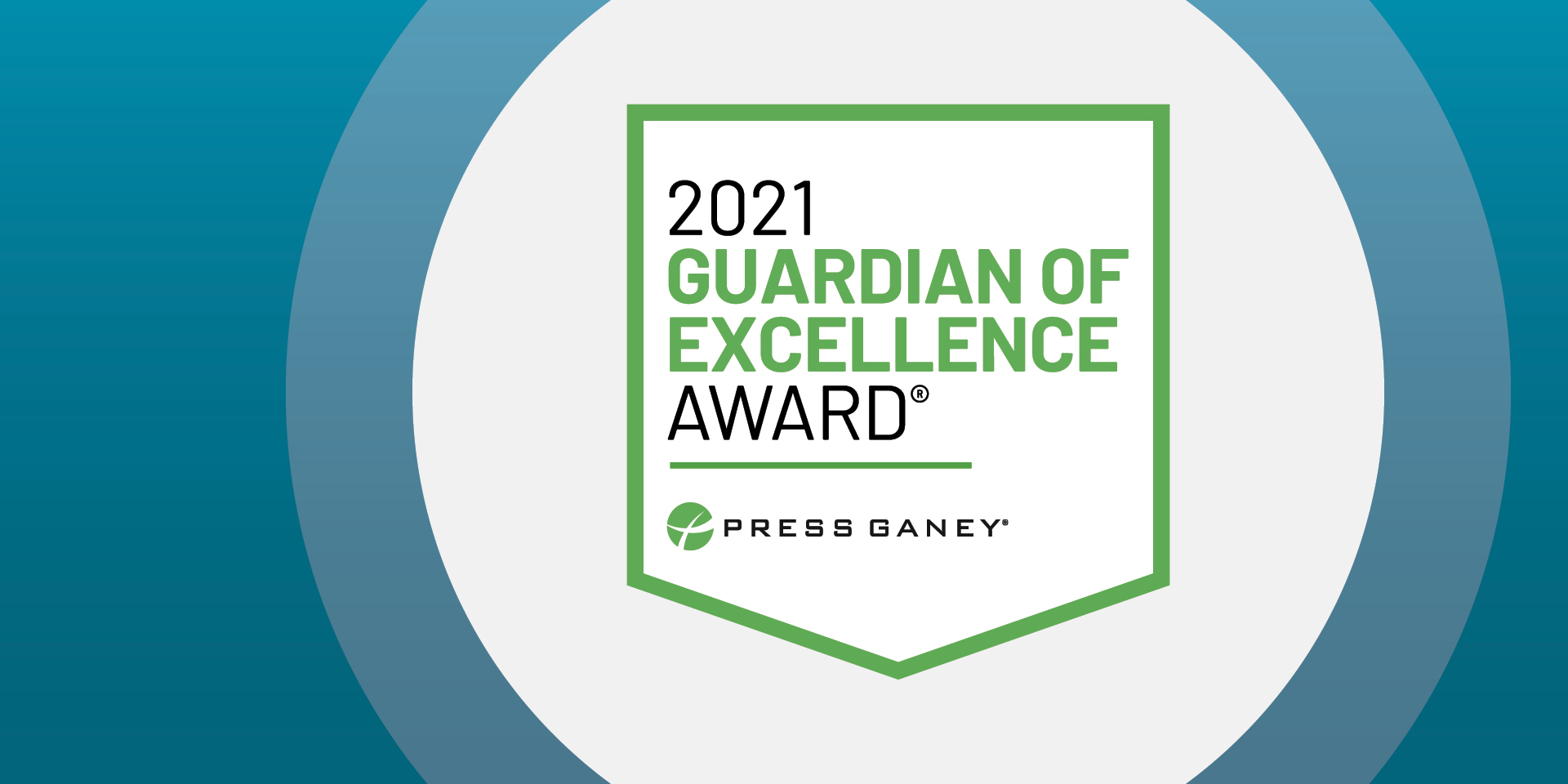 Press Ganey Guardian of Excellence 2021 logo