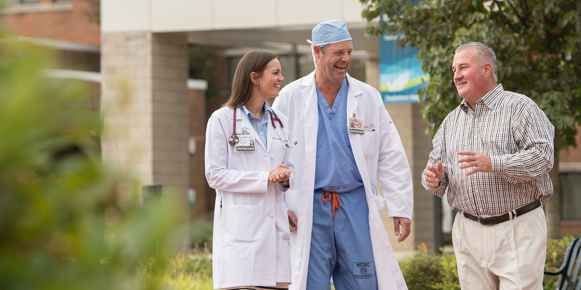 Dr. Williamson, Dr. Guidera, and Steve Novello | Doylestown Health