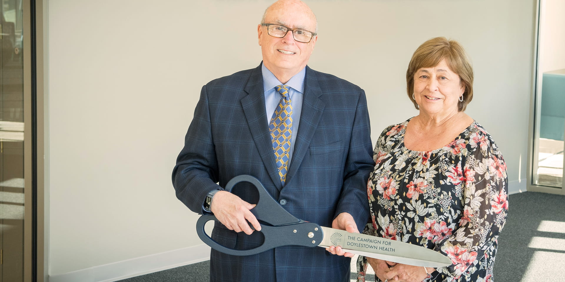 The Clarks cut ribbon for Clark Outpatient Rehab Center | Doylestown Health