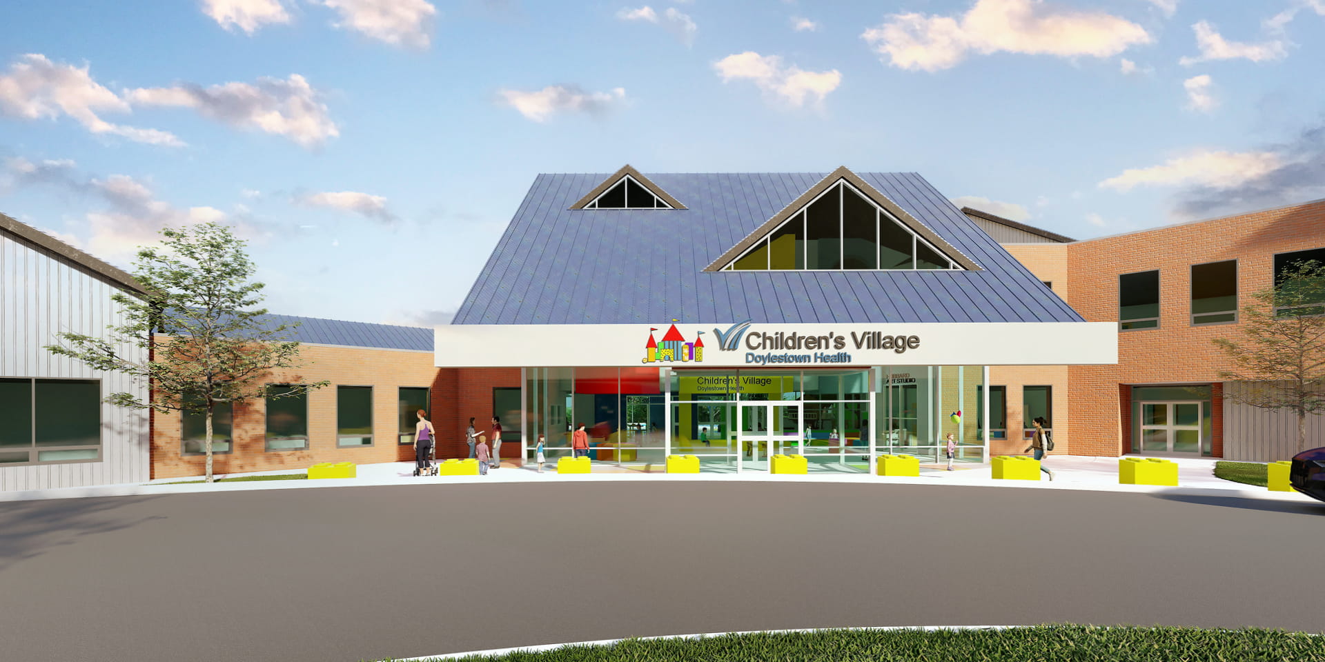 Children's Village new building rendering | Doylestown Health