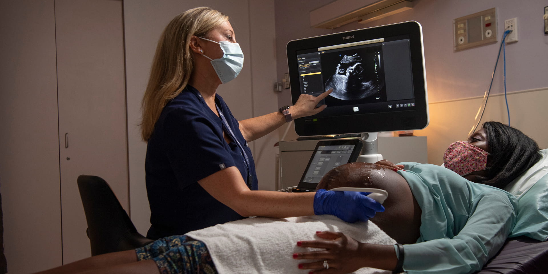 Woman getting an ultrasound
