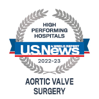 2022-23 US News Award: Aortic Valve Surgery  | Doylestown Health 