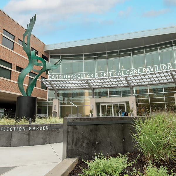 Heart and Vascular building entrance | Doylestown Health