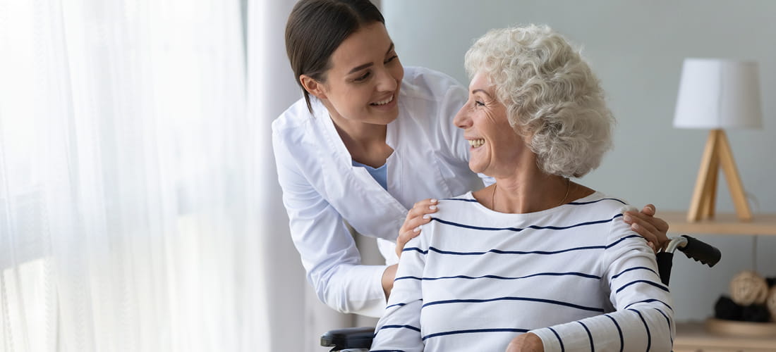 Palliative Care provider with a patient | Doylestown Health