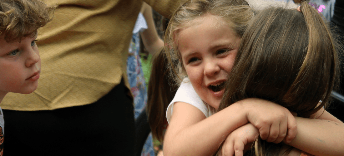 Two children hugging | Doylestown Health