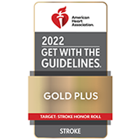 American Heart Association’s Get With The Guidelines®-Stroke Gold Plus Quality Achievement Award with Target: StrokeSM Elite award  | Doylestown Health