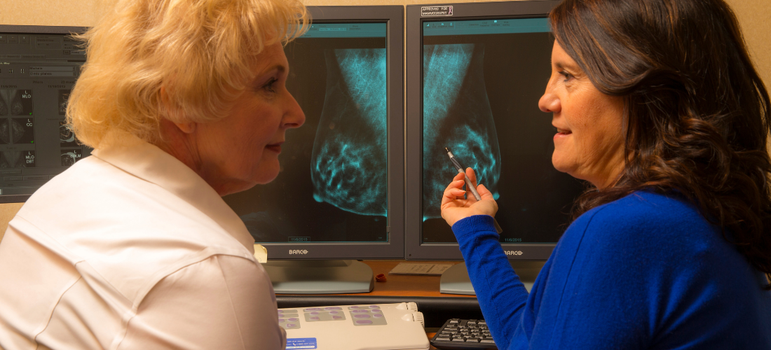 Women's Diagnostics Provider discussing imaging results | Doylestown Health